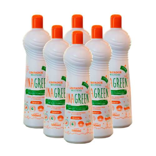 Combo Vinagreen 6 Limpadores Multiuso- Laranja 500ml em Oferta na Shopee