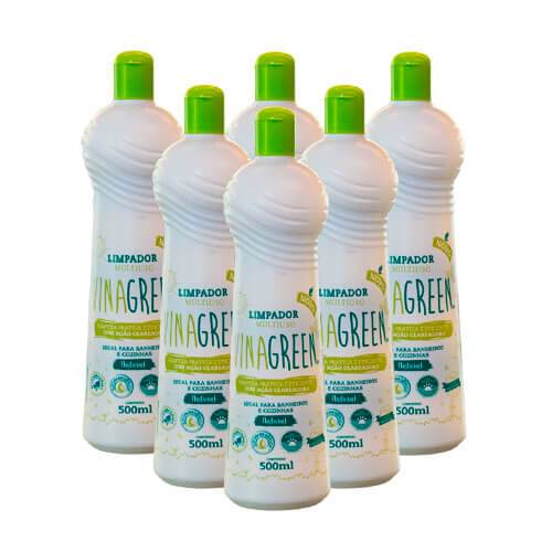 Combo Vinagreen 6 Limpadores Multiuso- Natural 500ml em Oferta na Shopee