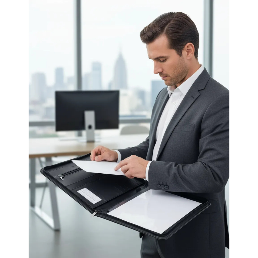 Pasta Convenção, Material Em Couro Sintético em Oferta na Shopee