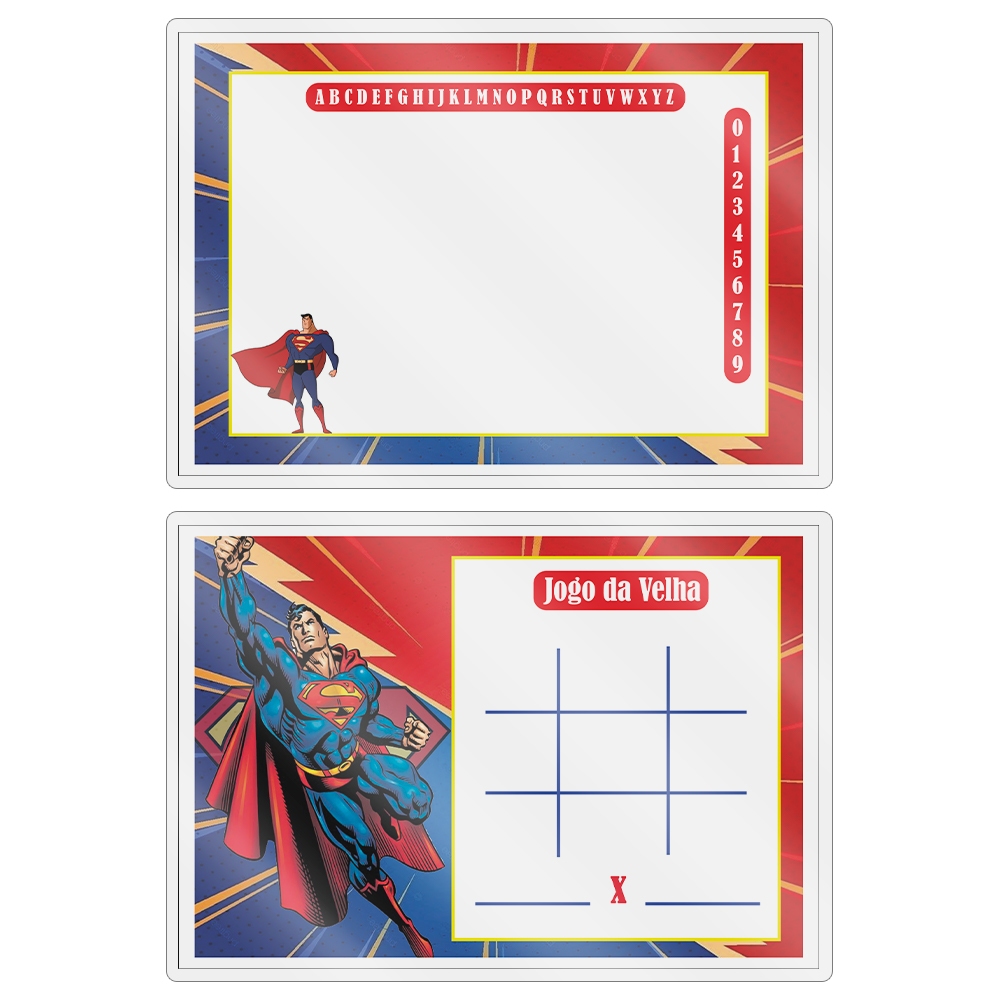 Kit 15 Lousa Magica Lembrancinhas Para Aniversario Envio imediato No Tema Super Man