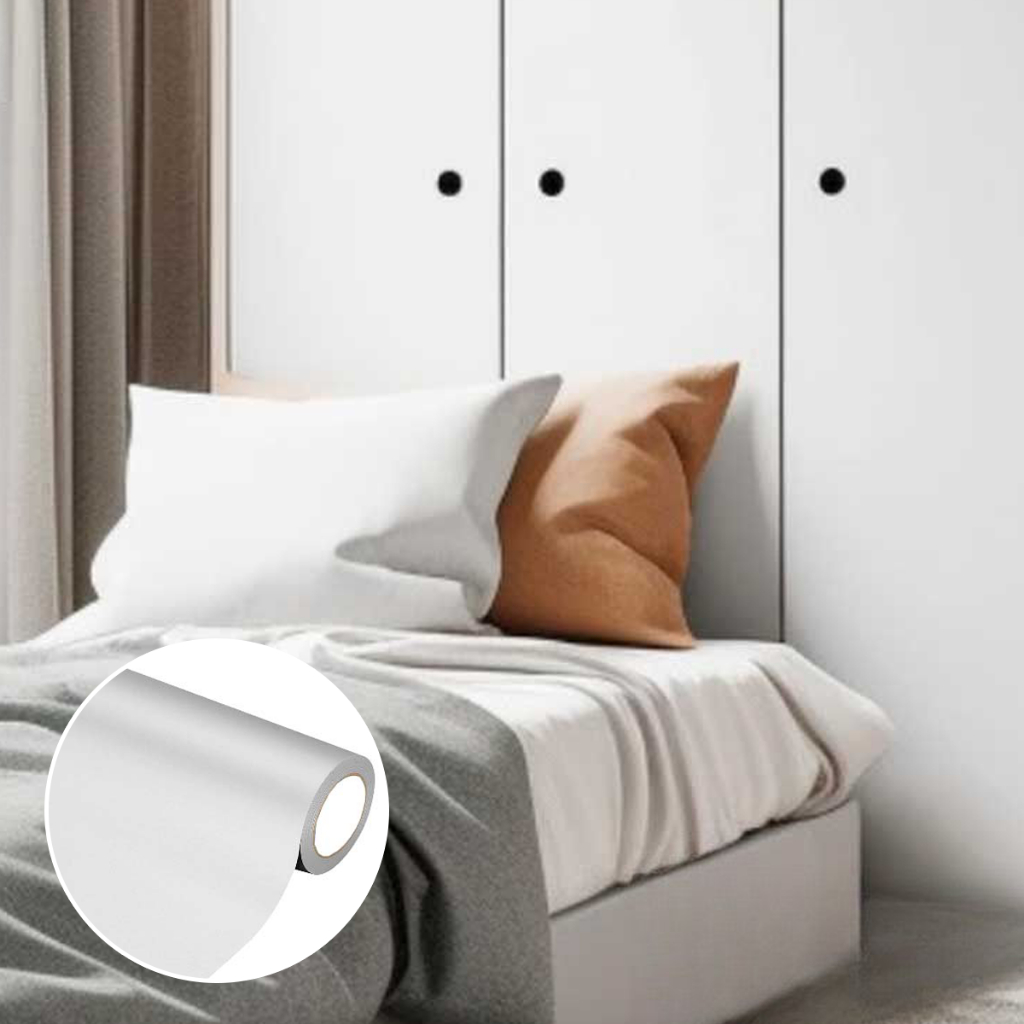 Adesivo Vinil Grosso Papel de Parede Decorativo Branco Ártico (0,61x0,50m) Móveis Armário Cozinha
