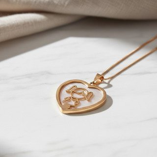 Colar Pingente Filhos❤️ Banhado a Ouro 18k – Madreperola Premium | Menina & Menino | Presente Especial - Homenagem