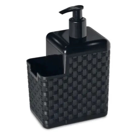 Porta Detergente e Esponja Com Bico Dosador Rattan Preto 25775  TOY em Oferta na Shopee