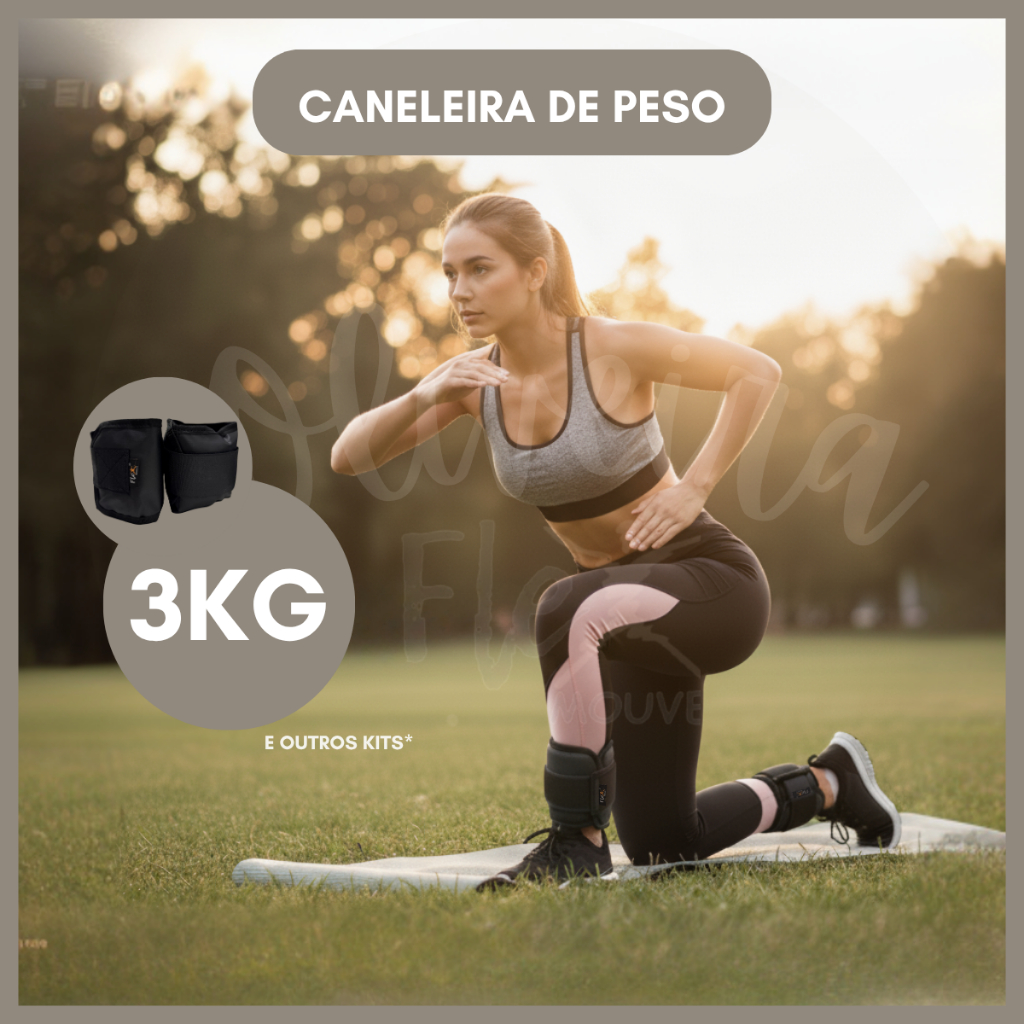 3Kg Par Caneleira Tornozeleira Com Peso Treino Exercício Crossfit Fitness Exercícios Musculação Par!