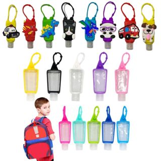 Kit 3 Porta Álcool em Gel Portátil 30ml Chaveiro frasco Silicone Garrafinha Higienizadora para mãos em Oferta na Shopee