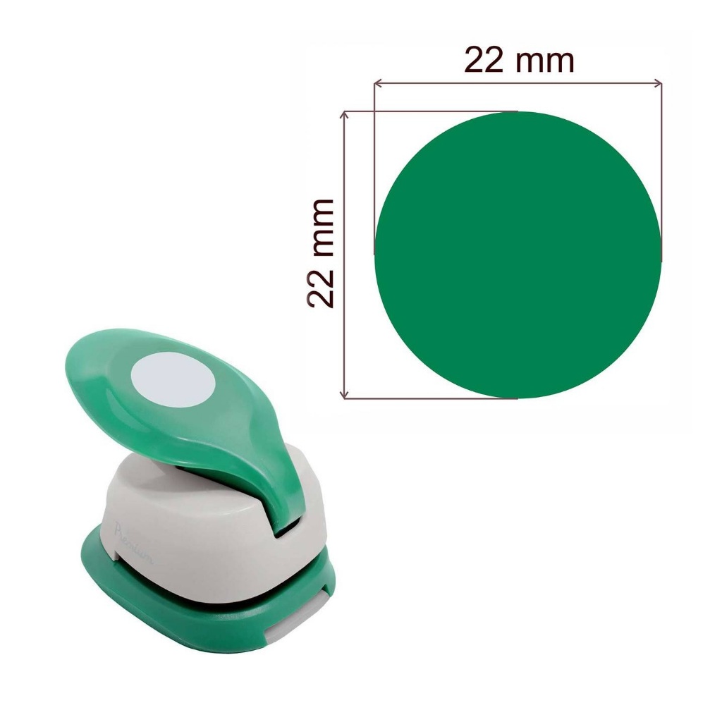 Furador Scrapbook Jumbo EVA e Papel Circulo Liso 2,2cm Toke E Crie