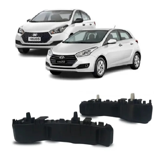 Par Guia De Para-choque Dianteiro Hyundai Hb20 2012 Até 2019