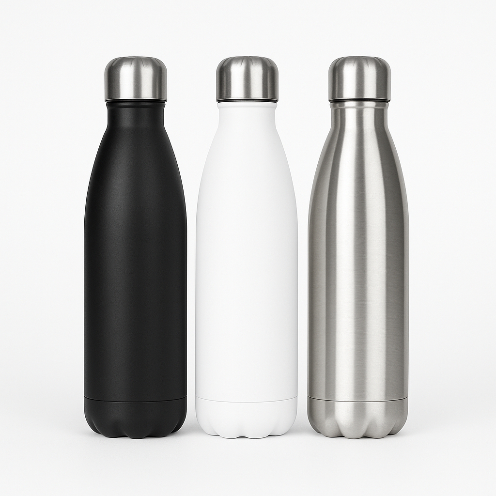 Garrafa Térmica Aço Inox 500ml Parede Dupla Vácuo Frio e Quente 5h Academia Escritório Passeio