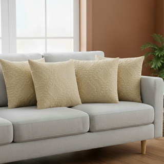 Kit 4 Capas De Almofada Matelada Floral 40x40 Com Zíper 100% Poliéster em Oferta na Shopee