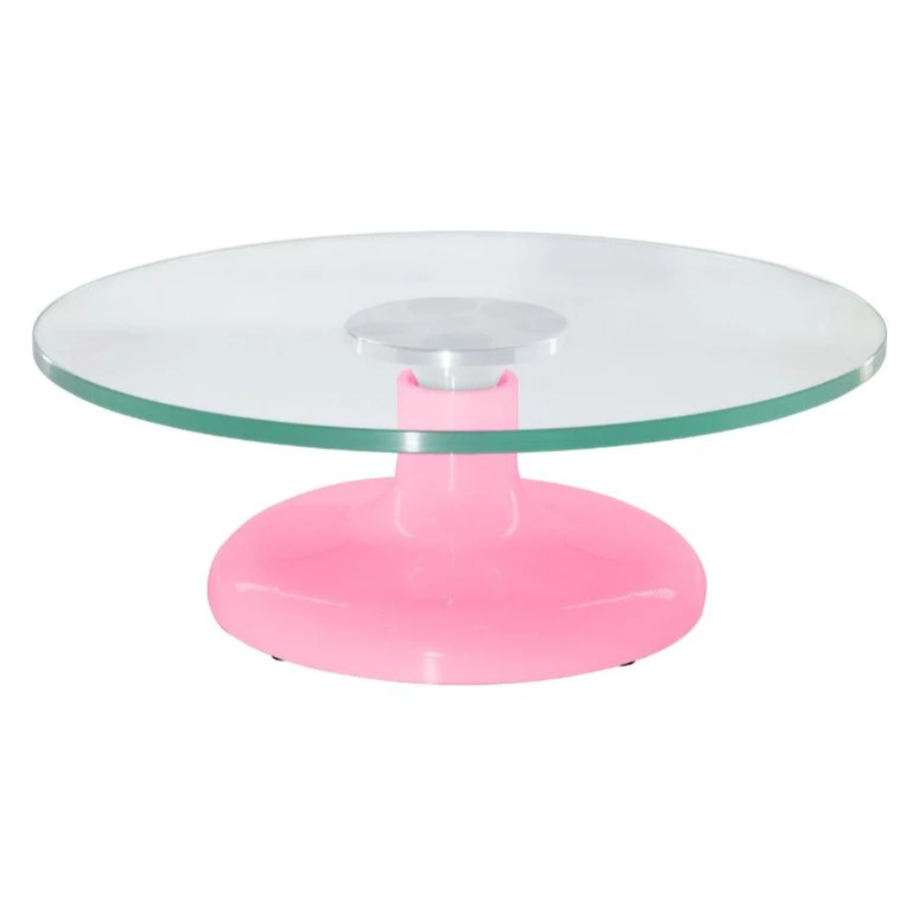 Bailarina Giratória de Vidro Para Decorar Bolos e Doces (Rosa Claro)