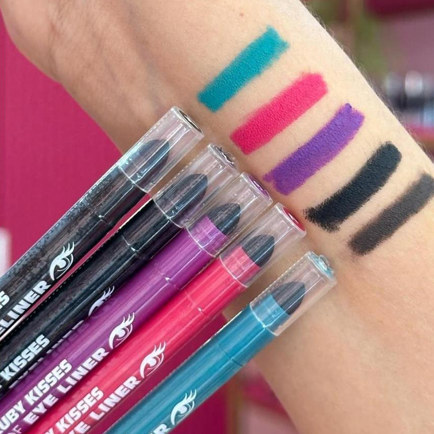 Lápis de Olho Retrátil À Prova d'Água - Ruby Kisses em Oferta na Shopee