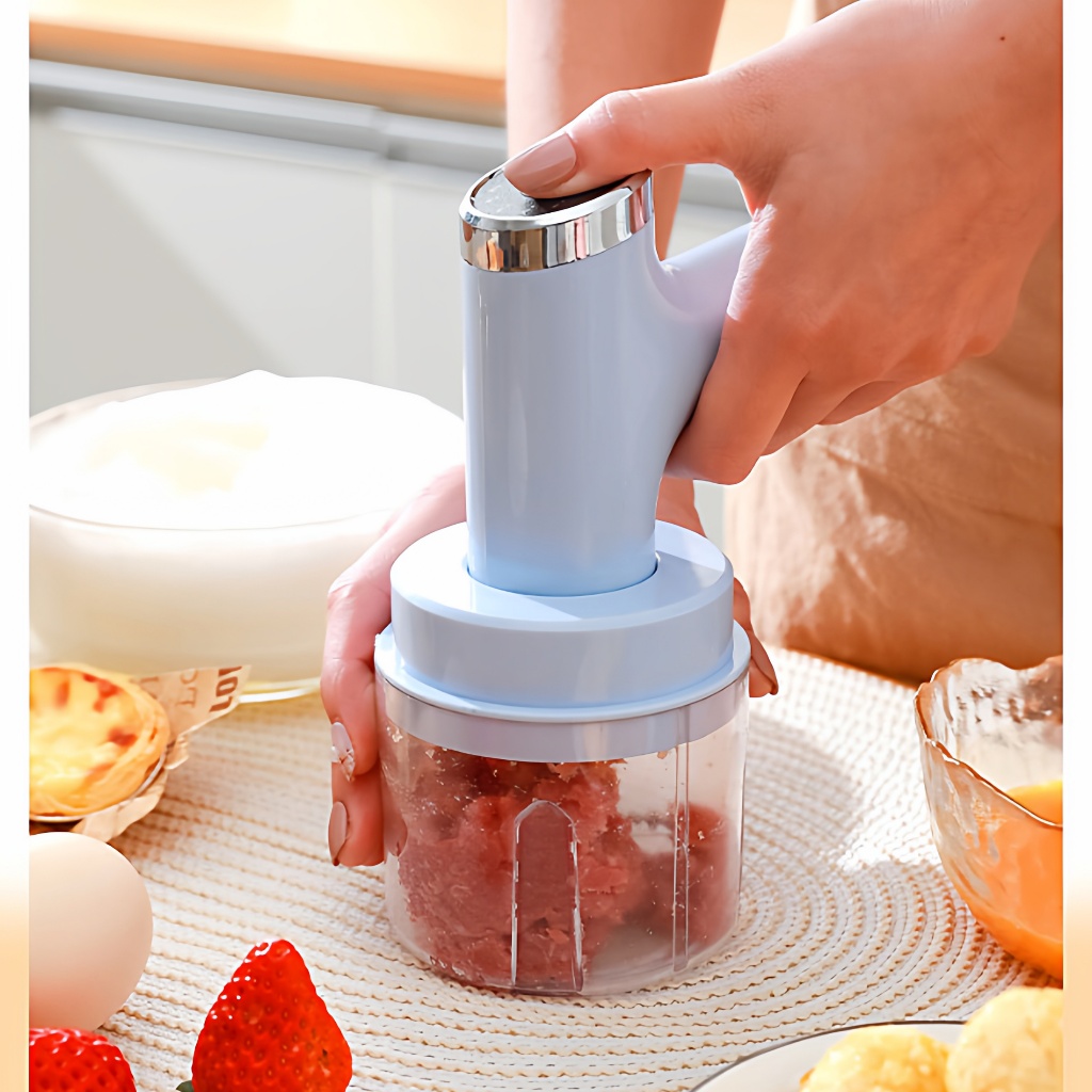 Mini Batedeira Portátil Sem Fio/Batedor Elétrico De Ovo E Multiprocessador Alimentos Multicolor — imagem 2 de 2