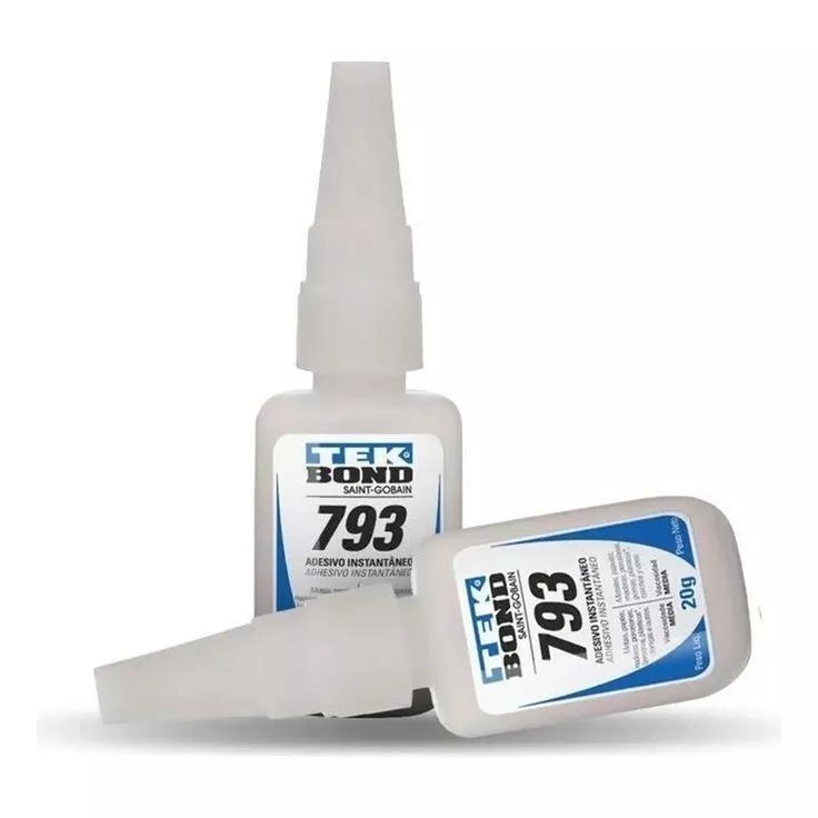 Cola Instantânea 793 20g  - Bico Anti entupimento - Média Viscosidade - Tekbond