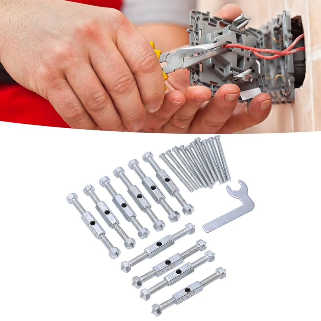 Kit Com 10 unidades De Reparo Salva Caixinha 4x2 de Luz Tomada Com Chave Inglesa