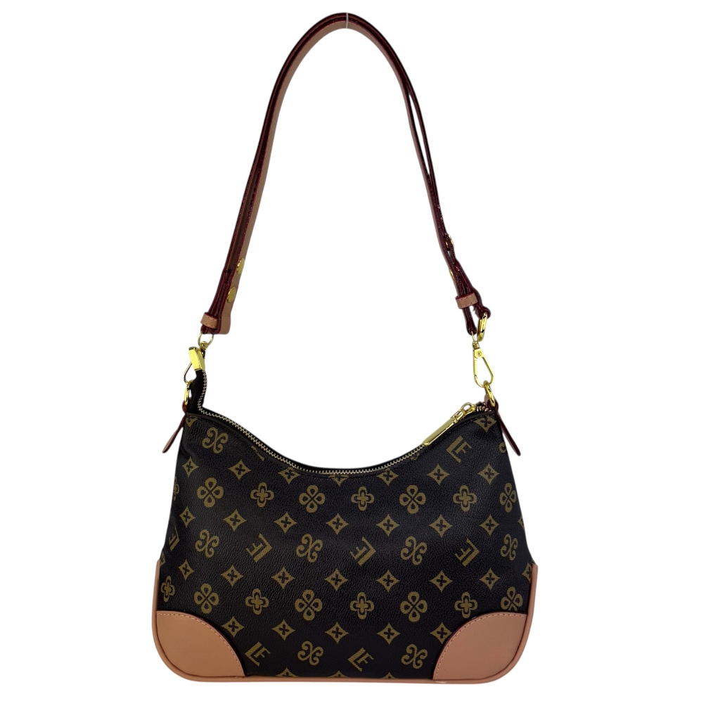 Bolsa Feminina Meia Lua Alça Transversal lateral De Lado Corrente Ombro Casual