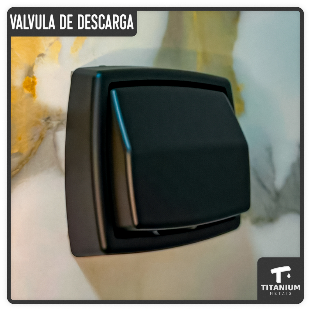 Acabamento Tampa Para Descarga Hydra Max Deca Docol Preto