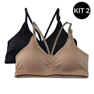 Kit 2 Top Alça Fina Fitness Academia com Bojo Removível em Oferta na Shopee