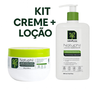 Combo Hidratante Natuphil Creme 250g + Loção 500g Para Peles Secas, Sensíveis e Delicadas Sem cheiro em Oferta na Shopee