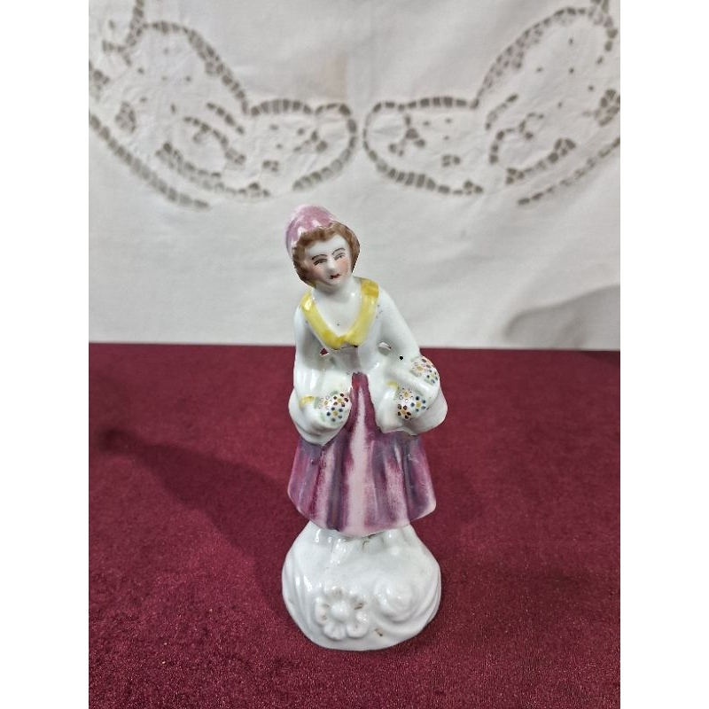 antiga Escultura Bibelô de Porcelana/antiguidade