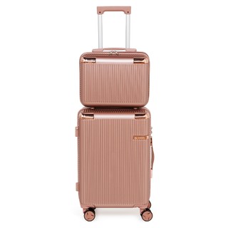 Conjunto Mala De Viagem Bordo 10KG Rodas Dupla Removíveis Cadeado TSA 3 Dígitos ATP91