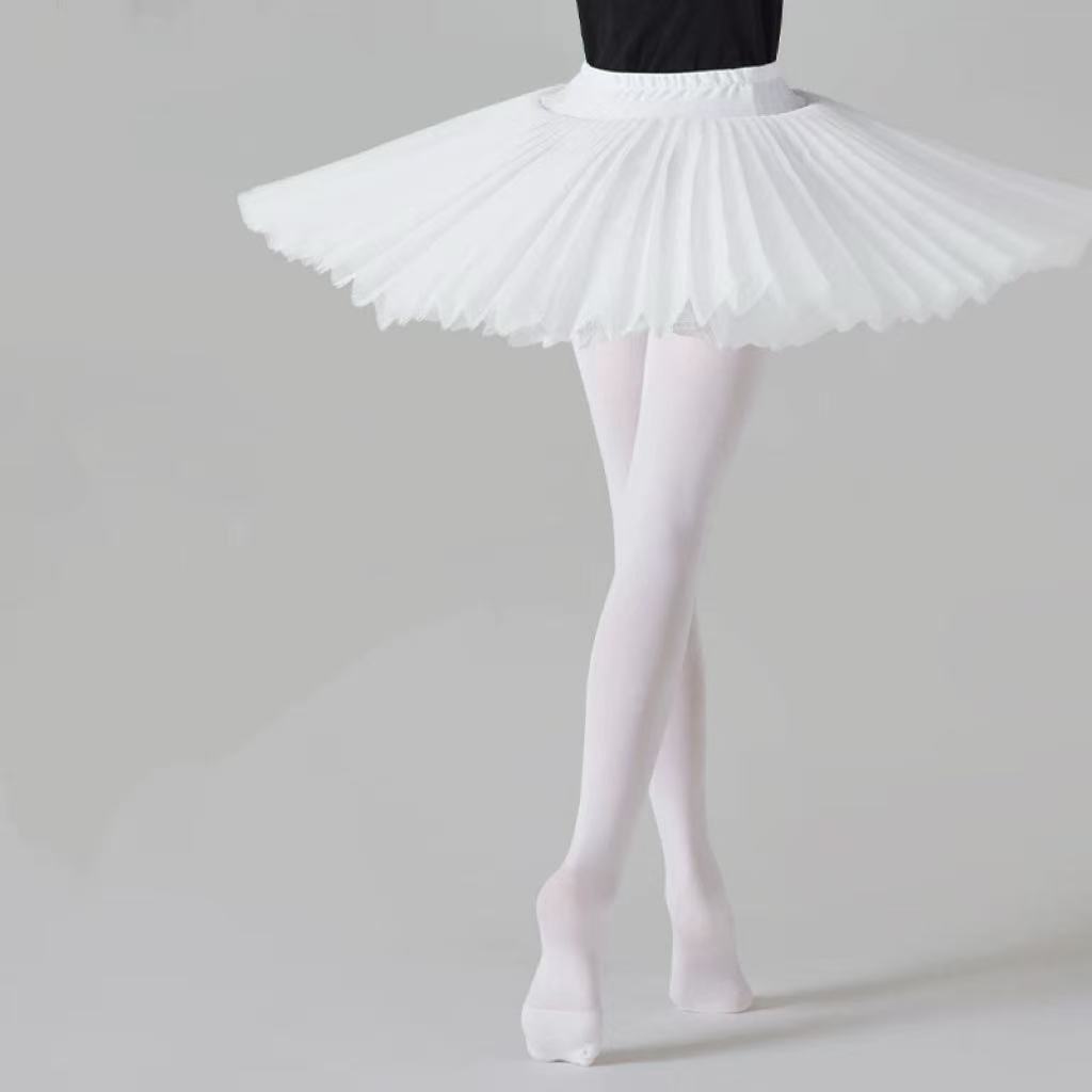 Meia Calça Infantil Fio 40 Branco De Dança E Ballet E Festa Super Macio E Elastico Para 1-12 anos NO.085