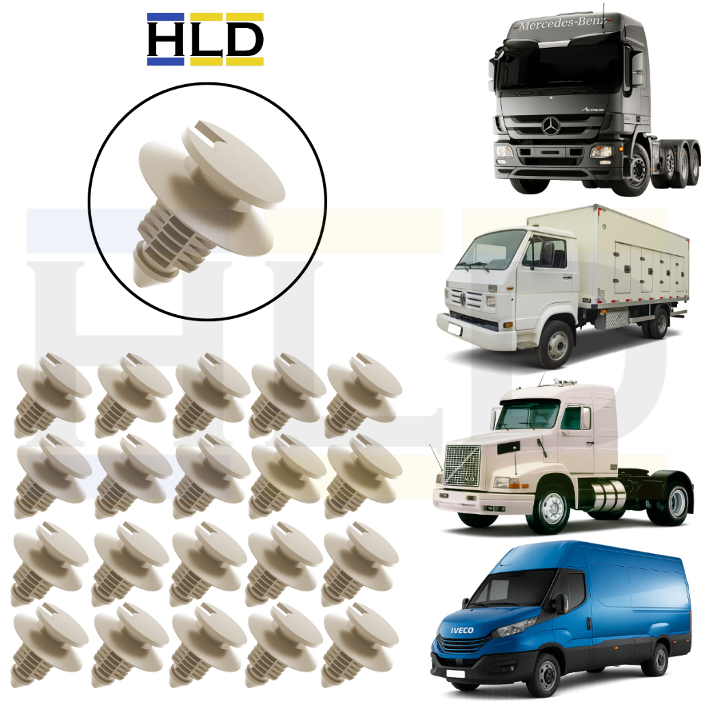 Presilha Forro Porta Dianteira VW Gol Parati Saveiro Voyage Iveco Daily Worker Actros Volvo NL12