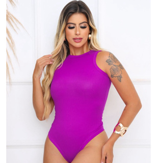 Body Feminino Regata Tecido Ribana Coladinho em Oferta na Shopee