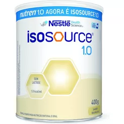 Fórmula Alimentar Isosource 1.0 Baunilha Sem Lactose 400g