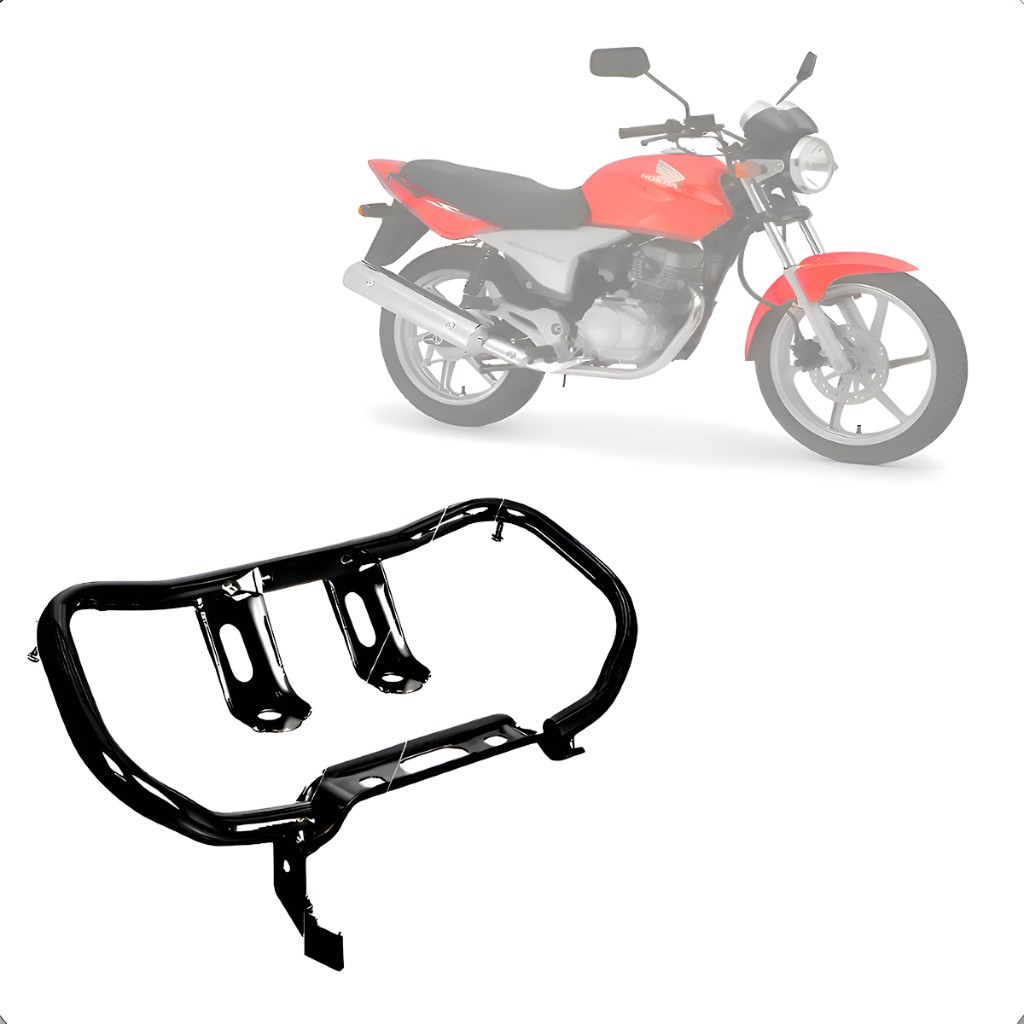 Alça Traseira Preto Para Titan 150 04/08 Titan Sport Honda