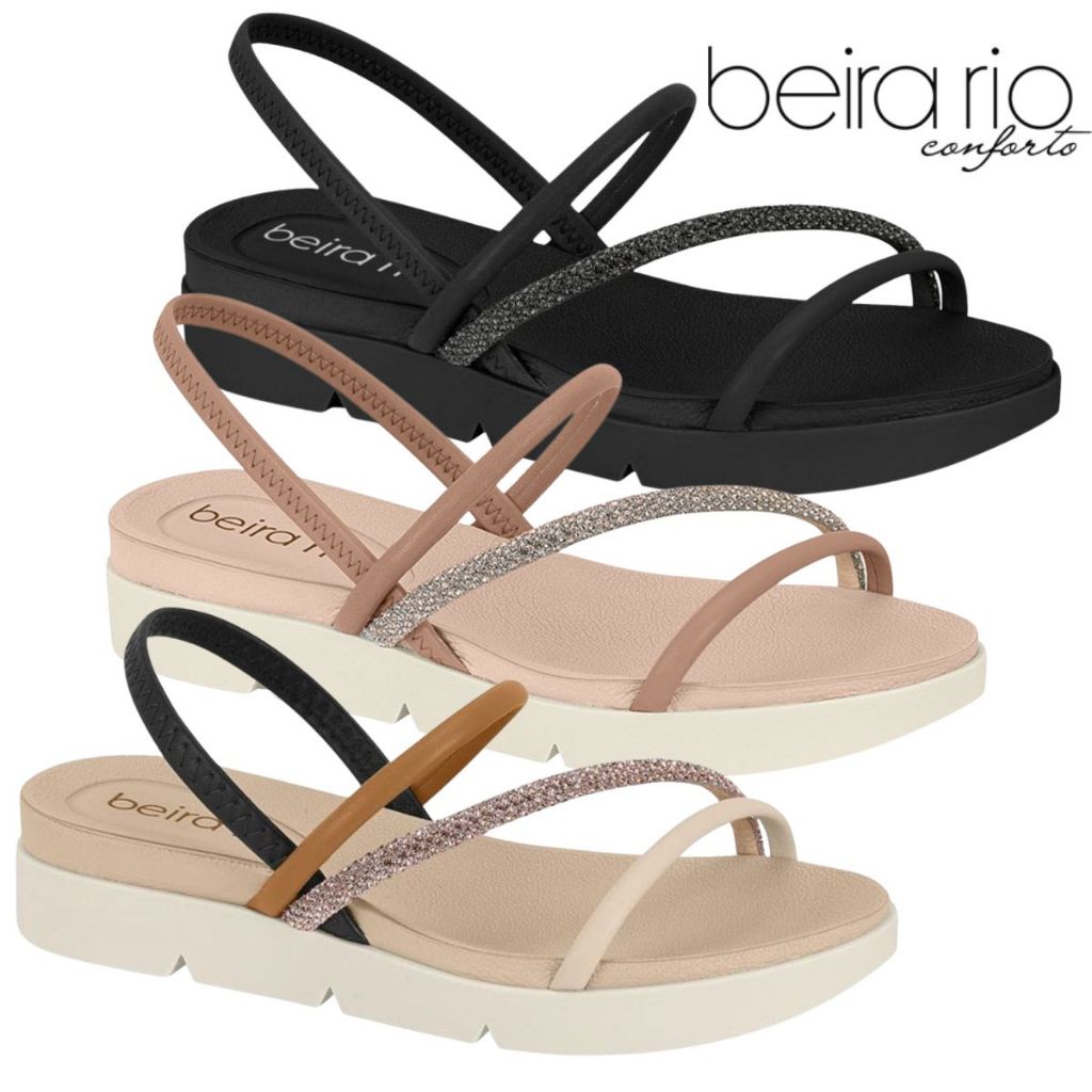 Tamanco Feminino Papete Beira Rio Confortável Macio Elegante Moda Tendência Feminina Original