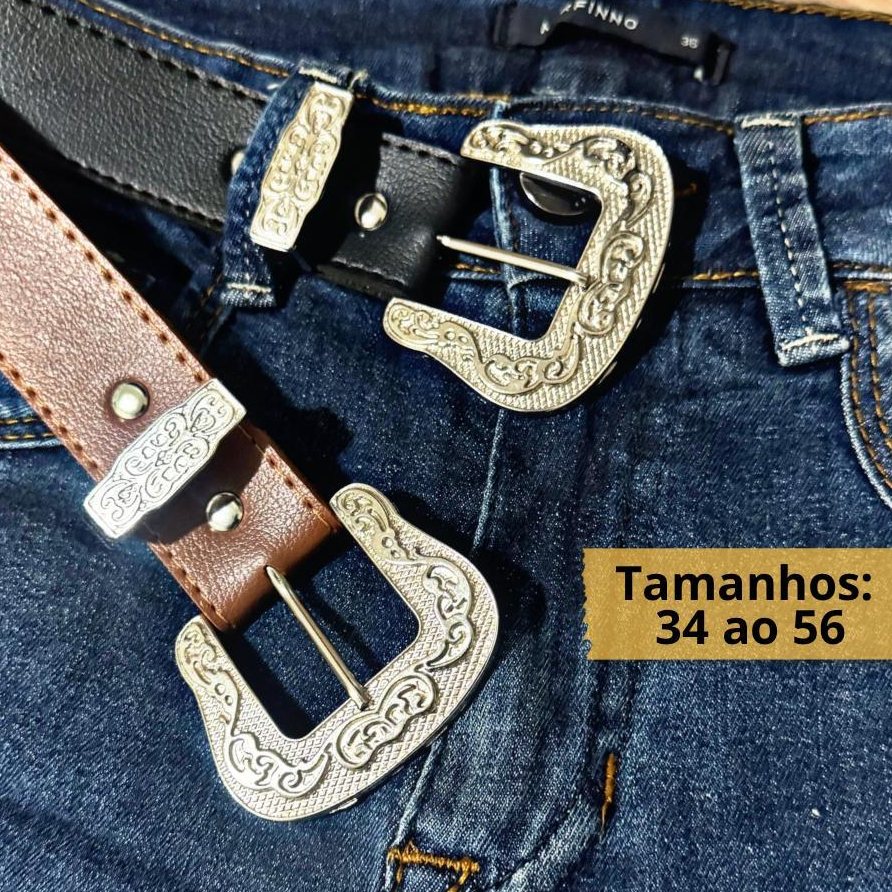 Cintos Feminino Country (3 cm largura) Plus Size P ao G2 Boiadeira  Blogueira Vaquejada  Premium em Oferta na Shopee