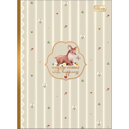 CADERNO BROCHURA CAPA DURA COLEGIAL LOVELAND 160 FOLHAS - TILIBRA