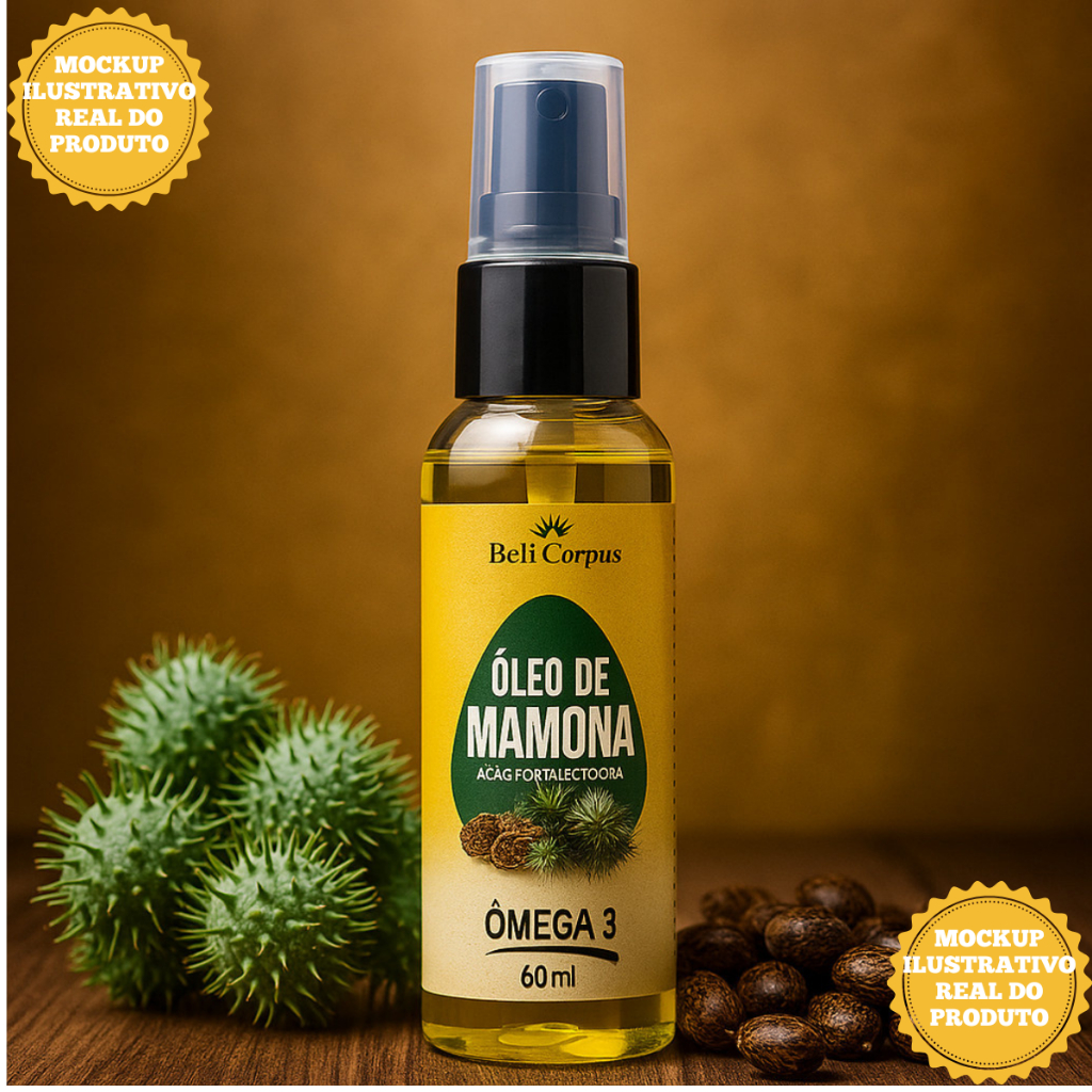 Óleo para Cabelo Reparador de Pontas Capilar Mamona 60ml Bell Corpus - BellCorpus