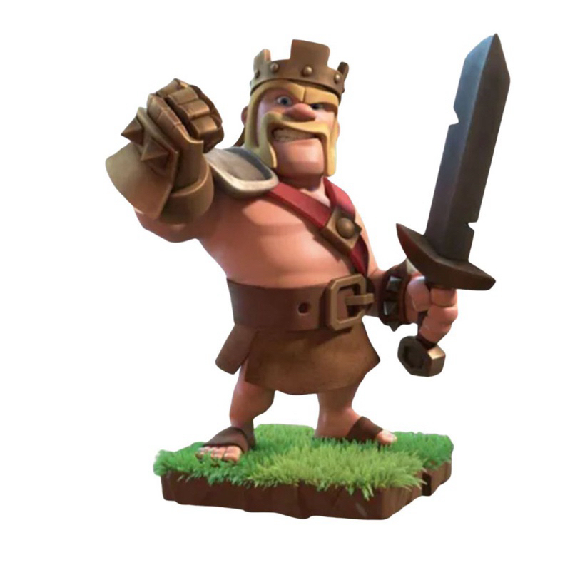 Rei Bárbaro - clash of clans/Royale - 15cm