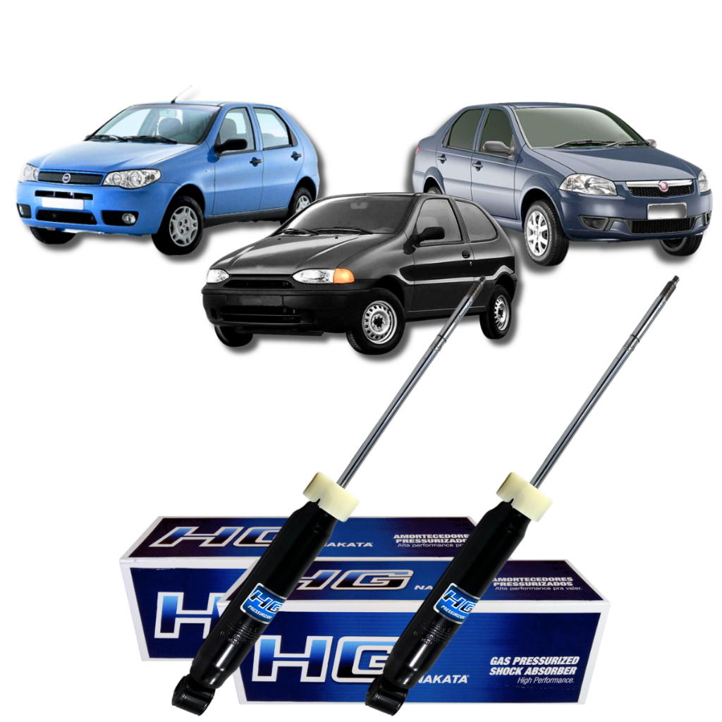 Par Amortecedor Traseiro Nakata Fiat Siena Palio em Oferta na Shopee