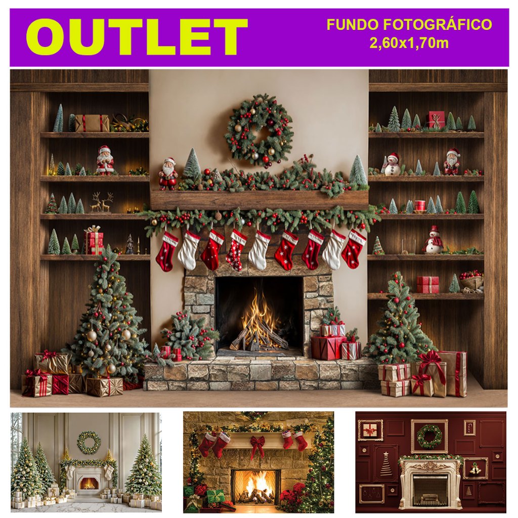 Painel Fundo Fotográfico Halloween/Natal Em Tecido Sublimado 260x170m - OUTLET em Oferta na Shopee