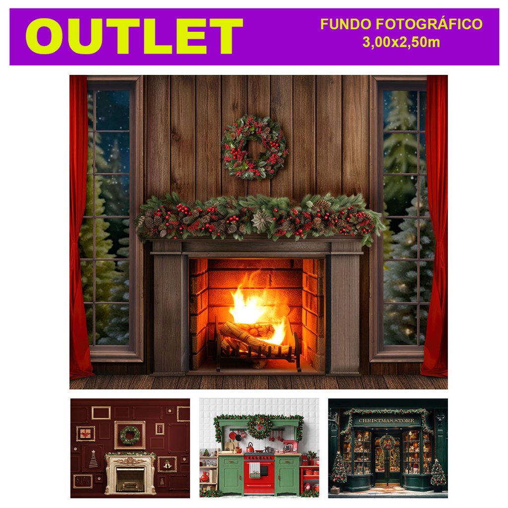 Fundo Fotográfico Natal Gigante em Tedio Sublimado 300x250 - OUTLET em Oferta na Shopee