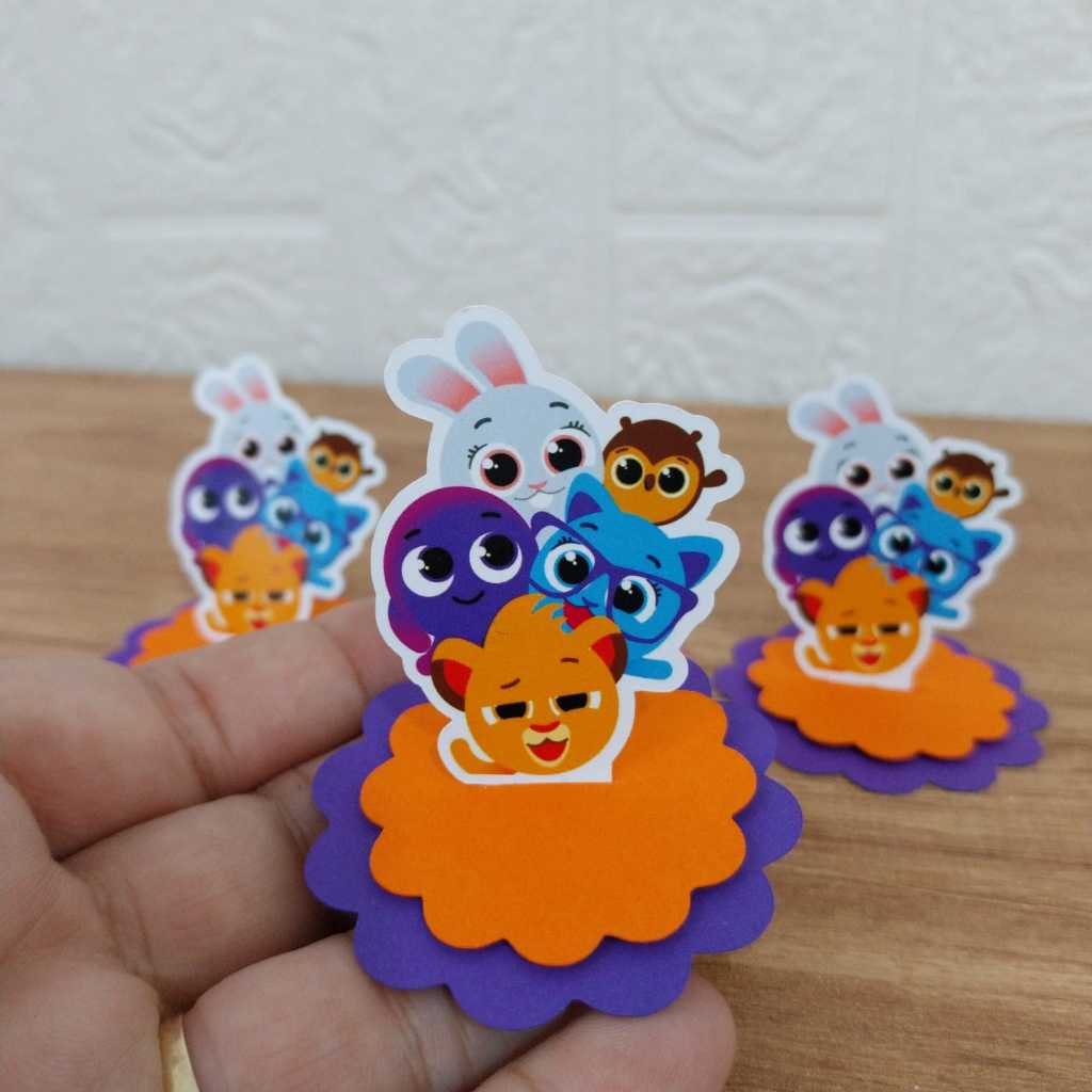 Apliques Bolofofos em Camadas – 5 cm Toppers Lembrancinhas Personalizadas Decoração e Festa Infantil