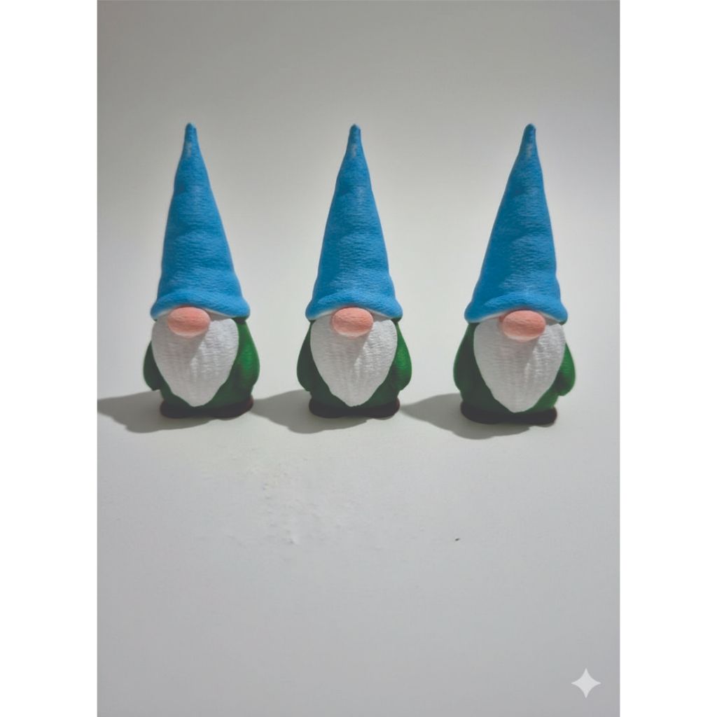 Gnomo enfeite de natal com argola na peça para pendurar