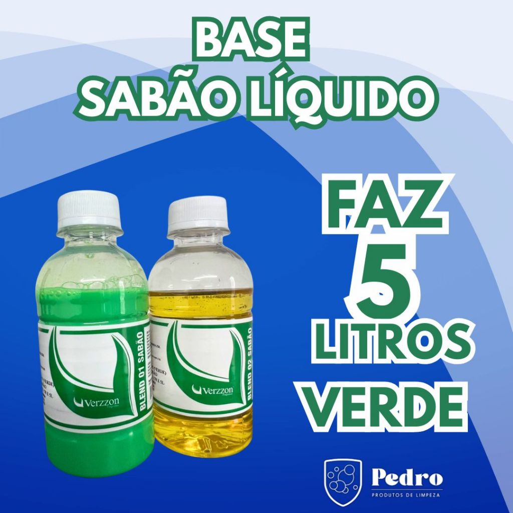 BLEND. BASE PARA SABÃO LIQUIDO VERDE - POWER FRESH - RENDE 5L - VERZZON