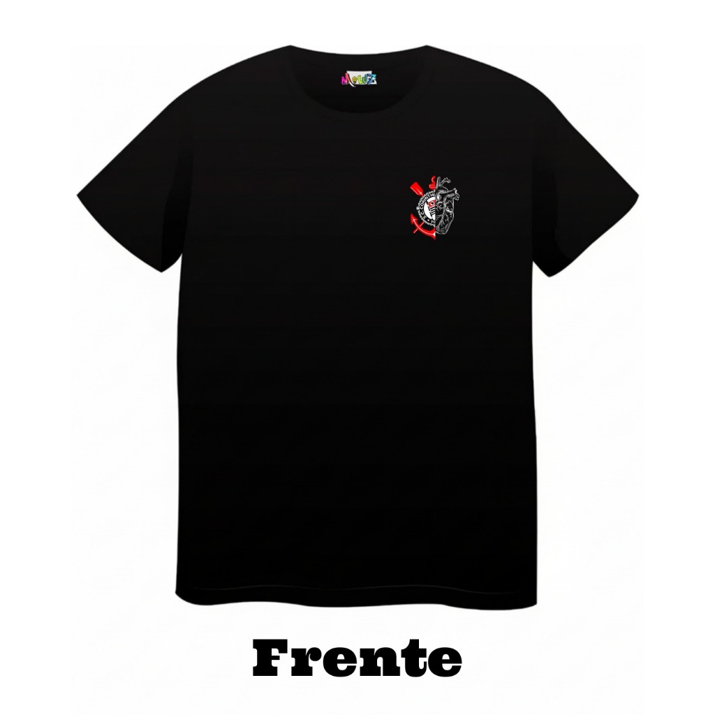Kit Casal Camisetas Personalizadas Inicial Time Foto Nome Data Unissex P ao GG