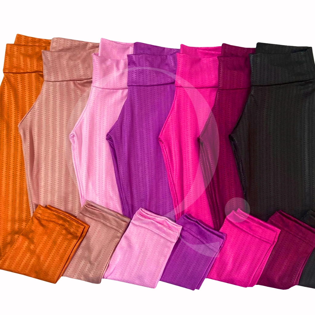 Calça Legging Suplex Zig Zag Cintilante Moda Infantil