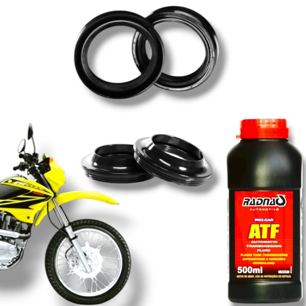 Par Retentor Bengala + Guarda Pó + Óleo ATF NXR 150 06/14 em Oferta na Shopee