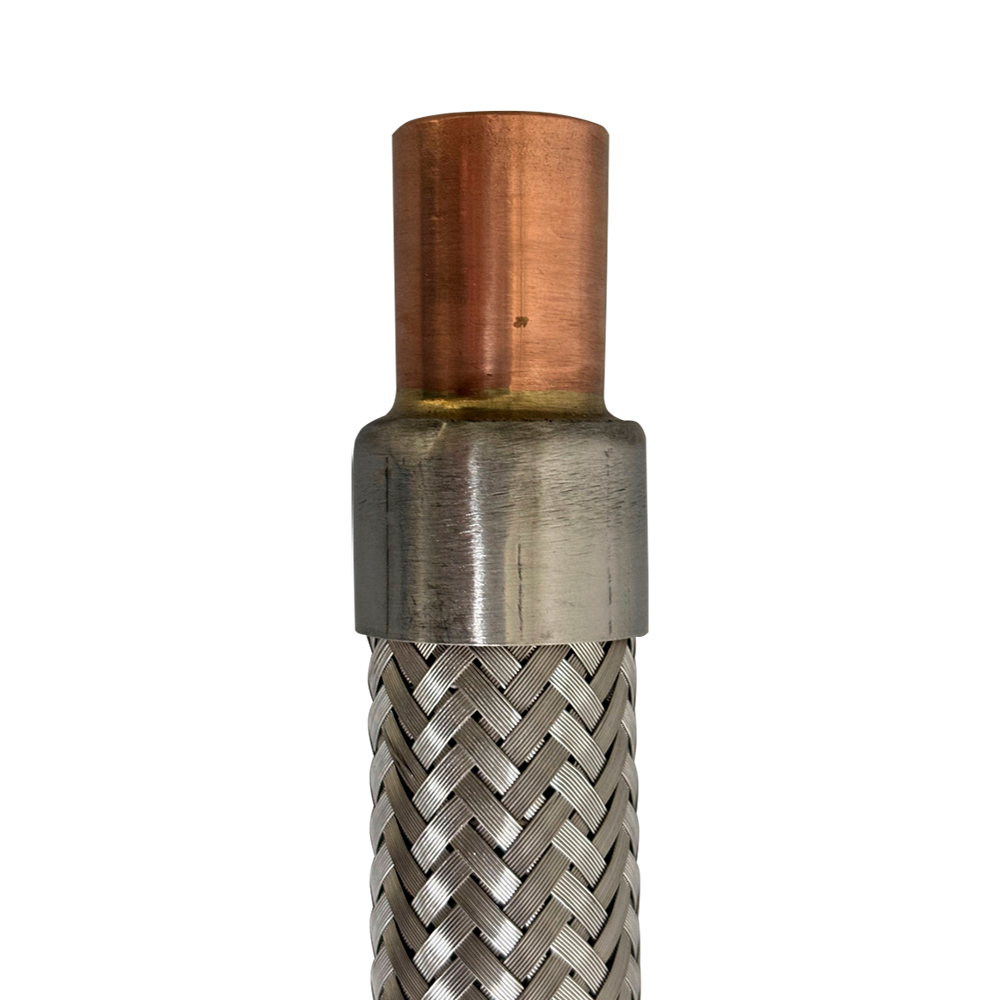 Tubo Flexível Mangote Eliminador Vibração Cobre Inox 1.1/8 Polegada