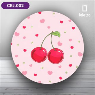 Capa Painel Redondo de Festa Veste Fácil Sublimados Tema Cereja Decoração Exclusiva. em Oferta na Shopee