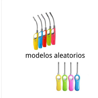 kit 1/2/ 3  peçaS  Acendedor de fogão com haste flexível recarregável modelo aleatorio