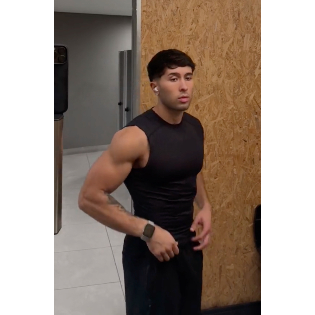 regata compressão gym fitness academia lifestyle estilo moda masculina