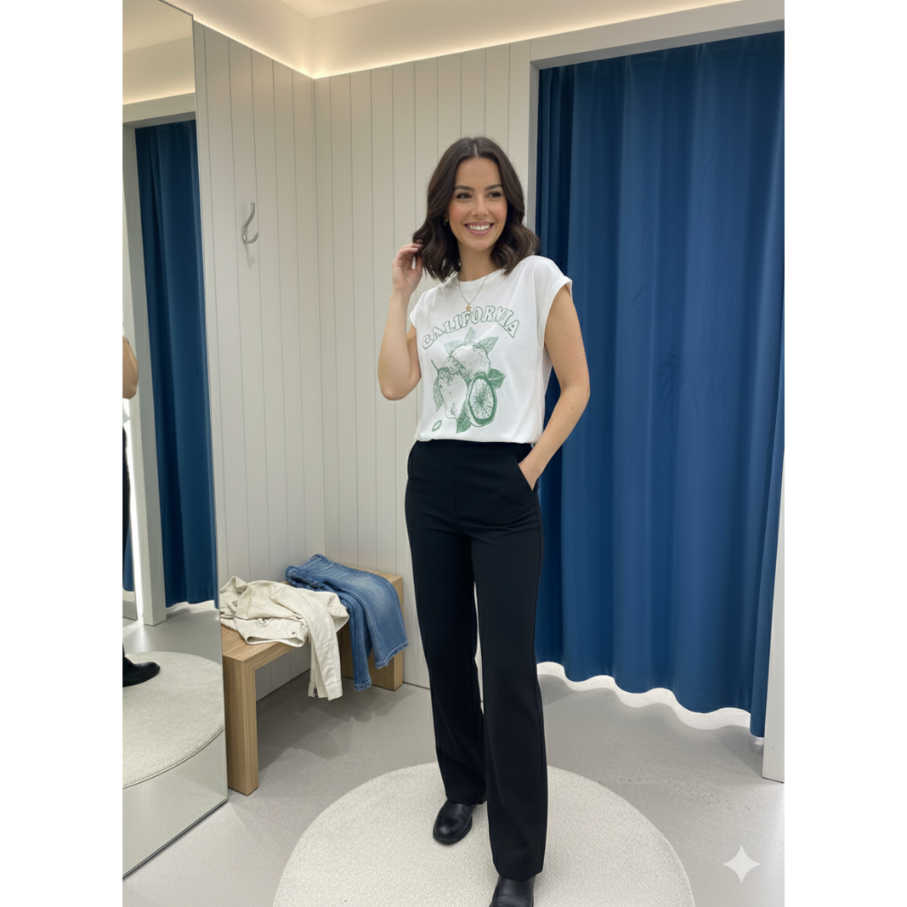 T-Shirt Feminina Oversized Básica Algodão Estilosa e Confortável - envio imediato