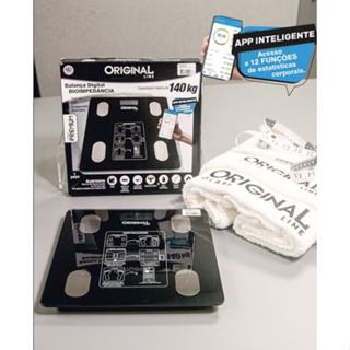 Balança Digital Corporal Bioimpedância Profissional Aplicativo Bluetooth Fitness Academia em Oferta na Shopee