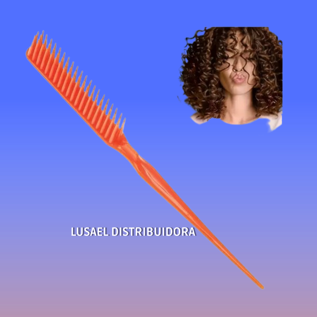 Pente Cabo Fino 3 Fileiras Escova 3 Fileiras Finalizacao Para Cabelos Cacheados,Crespos,Crespissimos